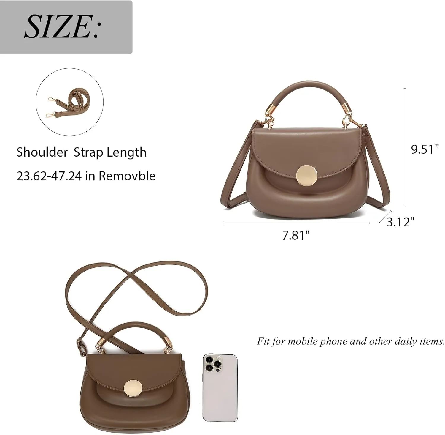 SHUIANGRAN Fashion Cross-body bags for women Womens Purses Minimalist Purses Ladies BagSingle-shoulder Crossbody Handbag