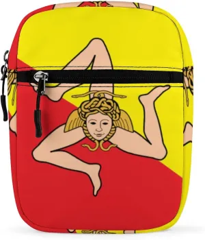 Sicily Flag Mini Crossbody Bag Anti-Theft Side Shoulder Bags Messenger Bag Unisex