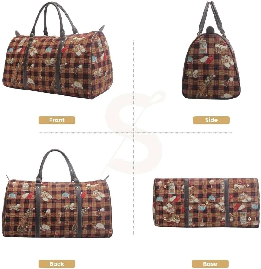 Signare Tapestry Large Duffel Bag, Ladies Overnight Weekender, Carryon Gym Sports Duffle, Travel Bags for Teens, Girls & Women