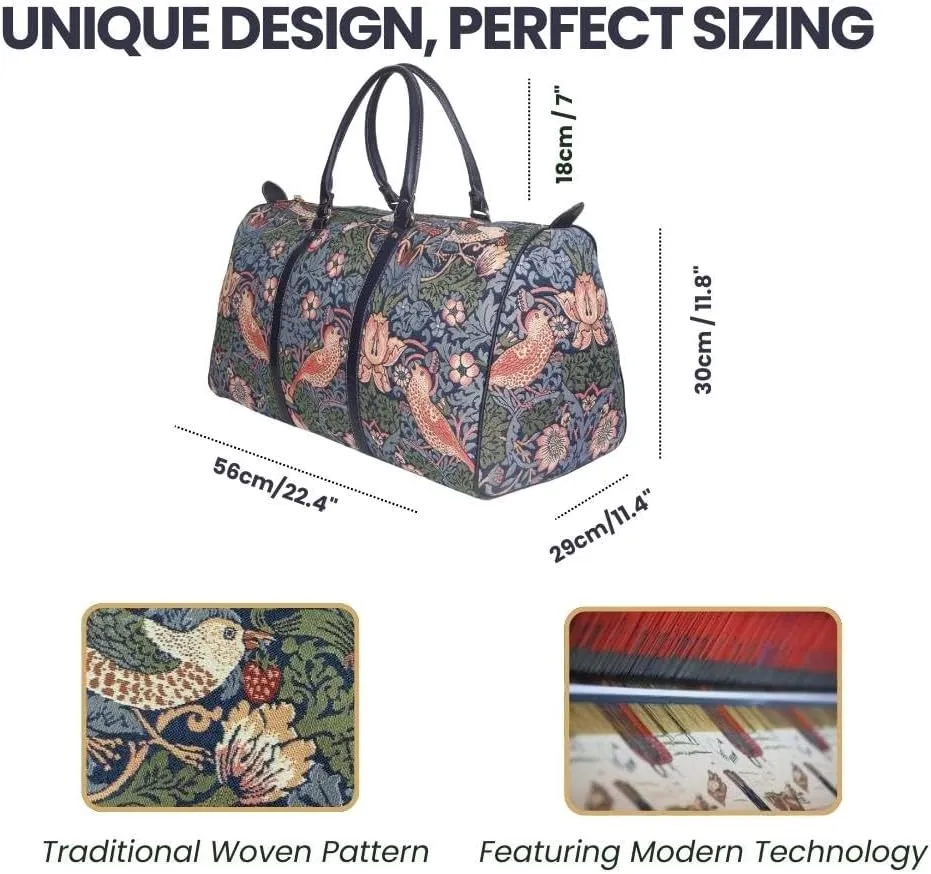 Signare Tapestry Large Duffel Bag, Ladies Overnight Weekender, Carryon Gym Sports Duffle, Travel Bags for Teens, Girls & Women