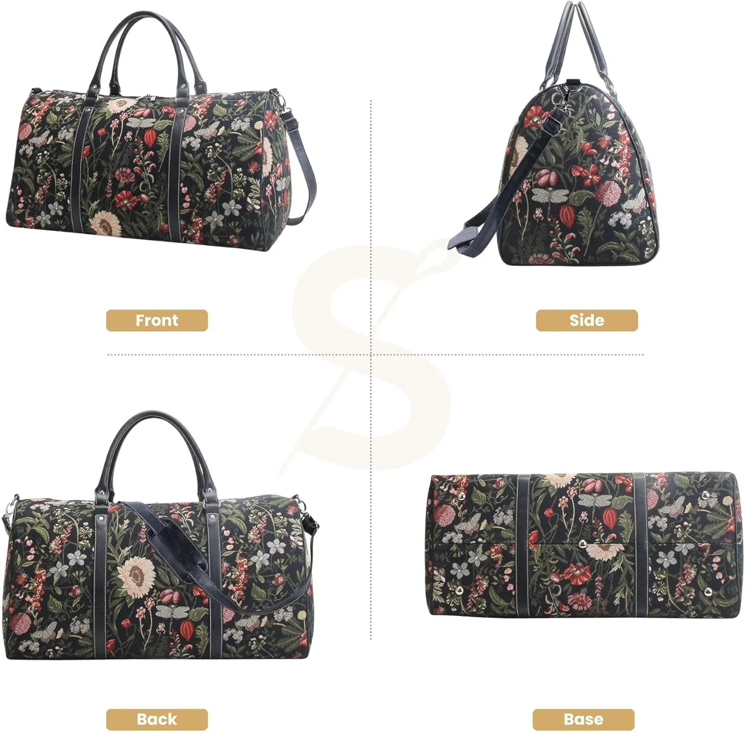Signare Tapestry Large Duffel Bag, Ladies Overnight Weekender, Carryon Gym Sports Duffle, Travel Bags for Teens, Girls & Women