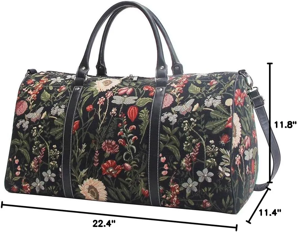 Signare Tapestry Large Duffel Bag, Ladies Overnight Weekender, Carryon Gym Sports Duffle, Travel Bags for Teens, Girls & Women