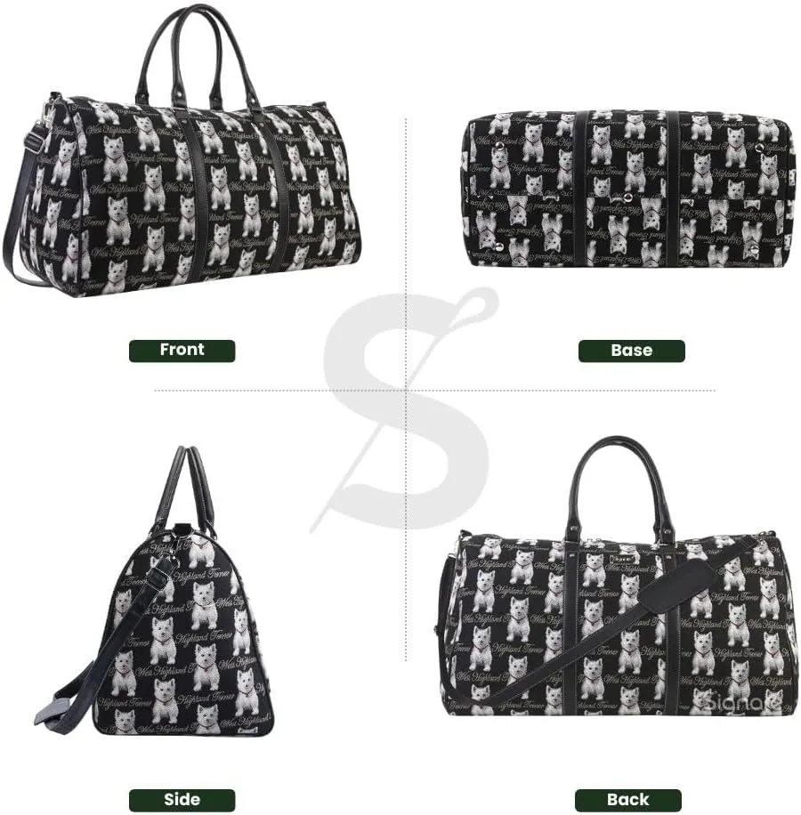 Signare Tapestry Large Travel Duffle Bag Ladies Overnight Weekender Carryon Gym Sports Duffel bags for Women
