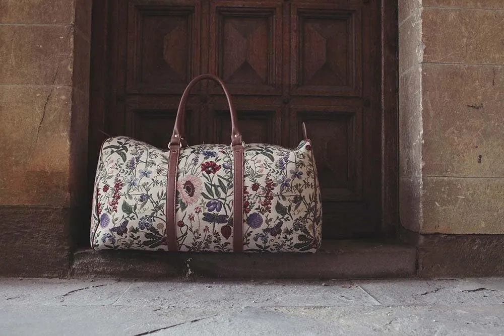 Signare Tapestry Large Travel Duffle Bag Ladies Overnight Weekender Carryon Gym Sports Duffel bags for Women