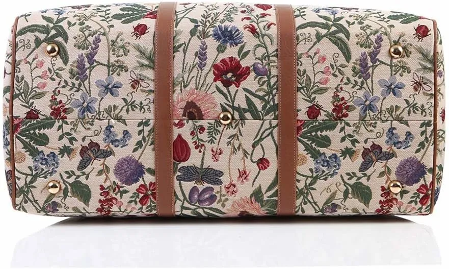 Signare Tapestry Large Travel Duffle Bag Ladies Overnight Weekender Carryon Gym Sports Duffel bags for Women