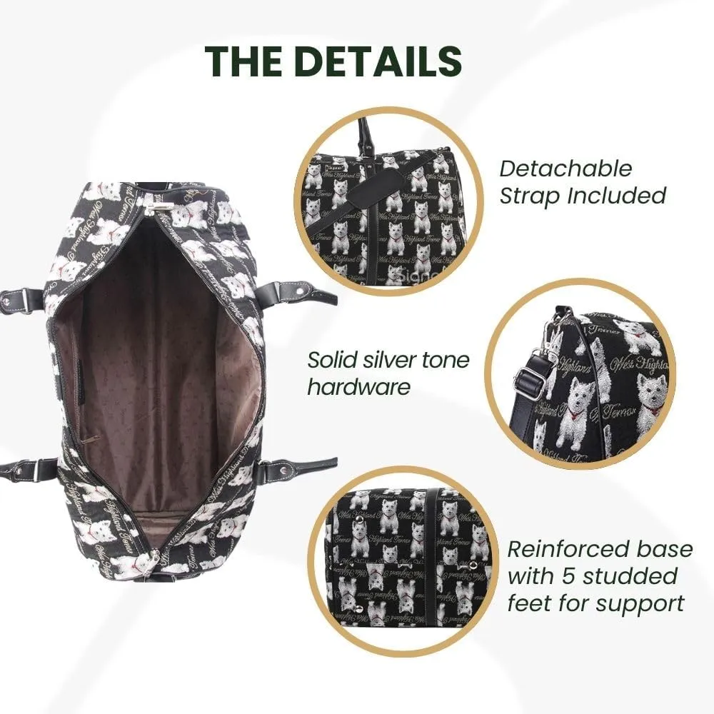 Signare Tapestry Large Travel Duffle Bag Ladies Overnight Weekender Carryon Gym Sports Duffel bags for Women
