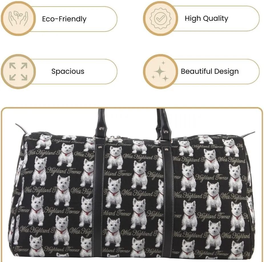 Signare Tapestry Large Travel Duffle Bag Ladies Overnight Weekender Carryon Gym Sports Duffel bags for Women