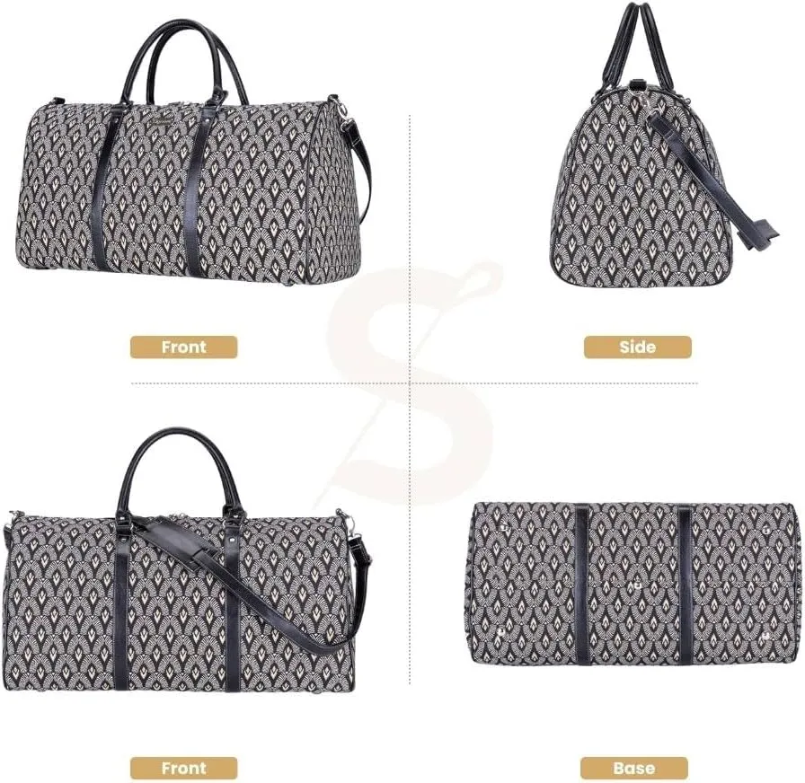 Signare Tapestry Large Travel Duffle Bag Ladies Overnight Weekender Carryon Gym Sports Duffel bags for Women