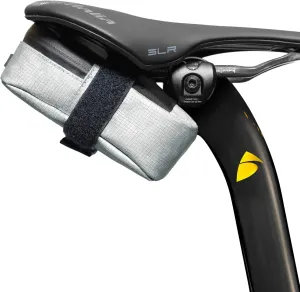 Signature Bike Saddle Bag – Sterling Silver | Premium Ripstop Material, Waterproof Zipper & Internal Pocket | Durable, Lightweight Bike Seat Bag for Secure Gear Storage