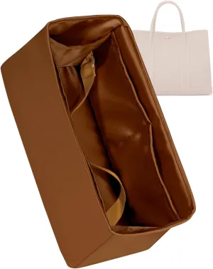 Silk Purse Organizer for Garden Party 26/30/36/49,Insert Bag in Bag,Luxury Handbag Tote Lining Bag Shapers（Gold,GP49）
