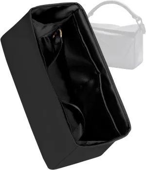 Silk Purse Organizer for Puzzle Mini/Small/Medium/Large,Insert Bag in Bag,Luxury Handbag Tote Lining Bag Shapers(Black,Small)