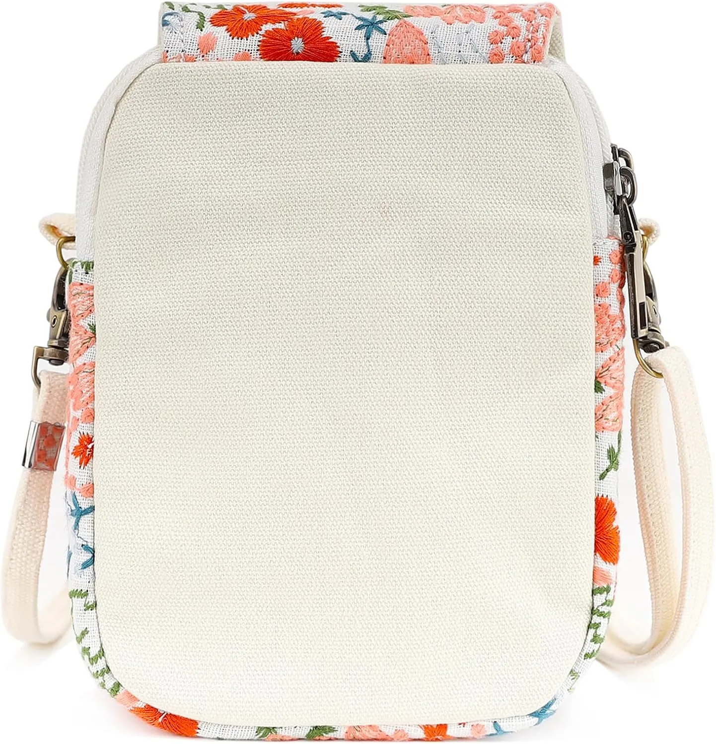 SILKAREA Embroidered Cute Mini Crossbody Bag for Women Small Handbags Wristlet Wallet Bag Cell-phone Pouch Coin Purse
