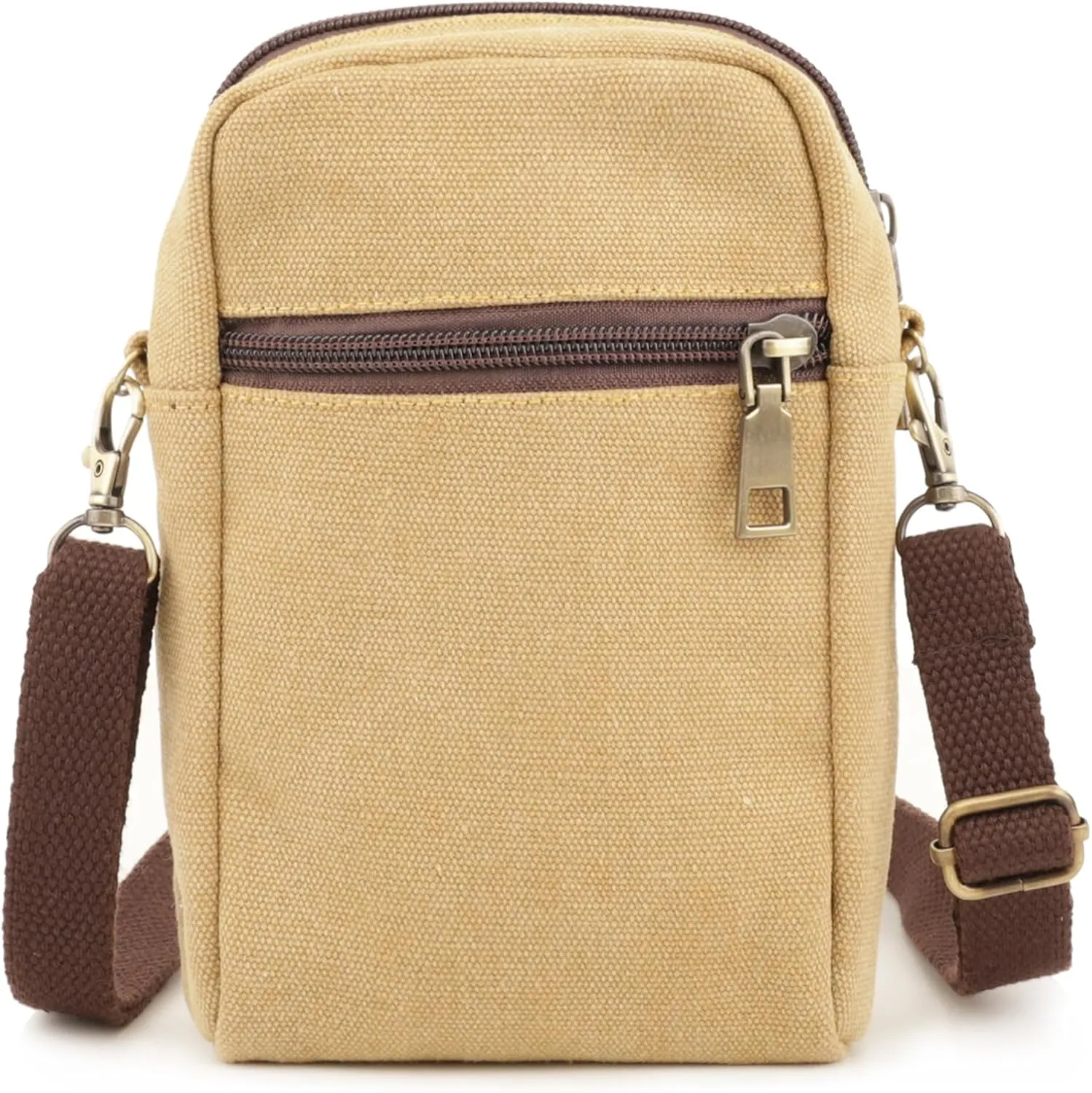 SILKAREA Women Canvas Cell Phone Purse Crossbody Bag Embroidered Small Shoulder Bags Handbags Credit Card Wallet Pouch