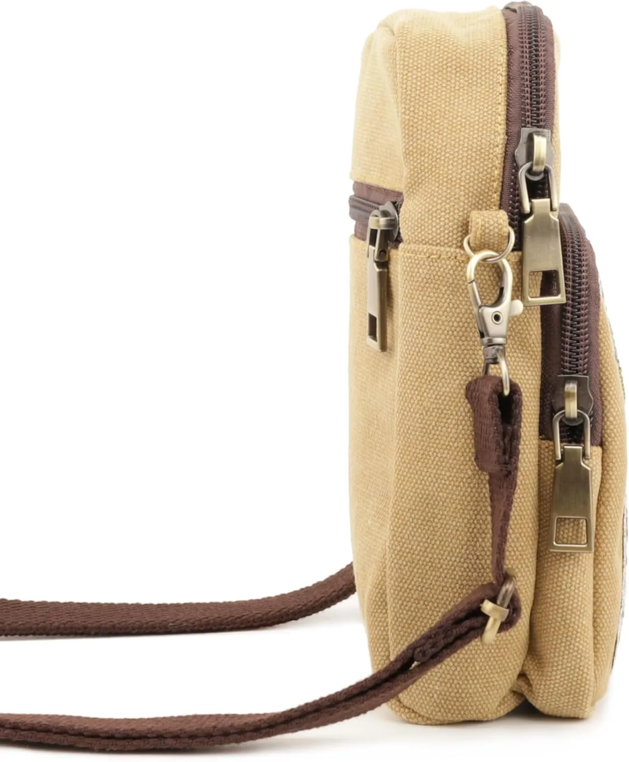 SILKAREA Women Canvas Cell Phone Purse Crossbody Bag Embroidered Small Shoulder Bags Handbags Credit Card Wallet Pouch