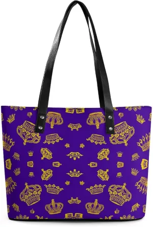 Skull Flowers Cherry Black And White Leather Handbag Smooth Wrinkle Resistant Lightweight And Convenient