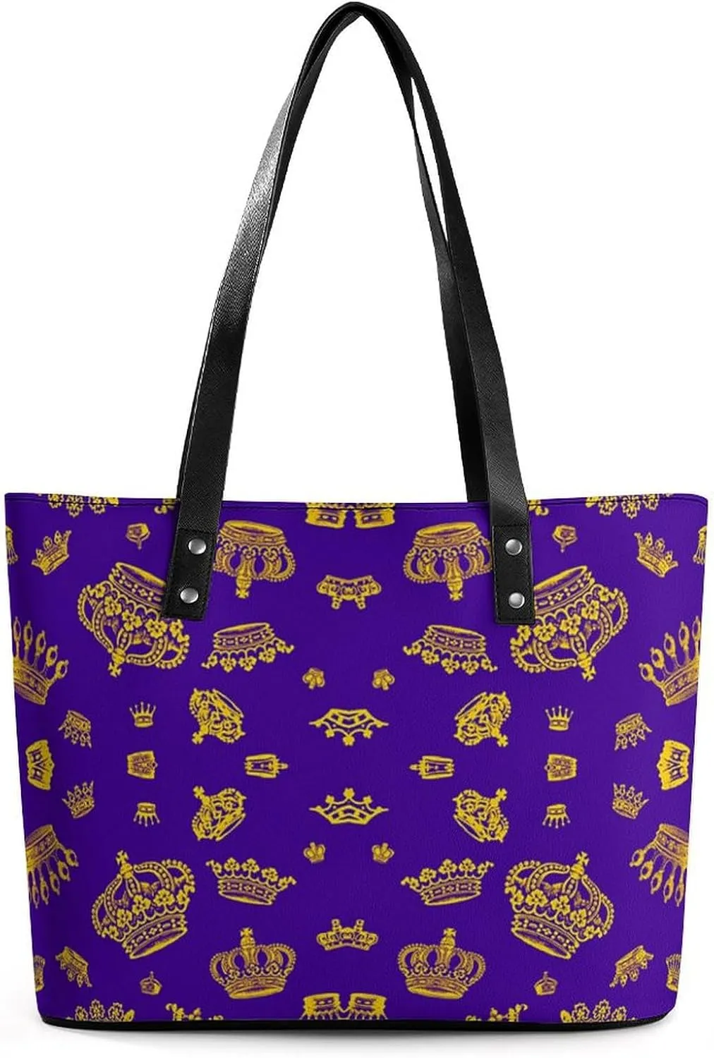 Skull Flowers Cherry Black And White Leather Handbag Smooth Wrinkle Resistant Lightweight And Convenient