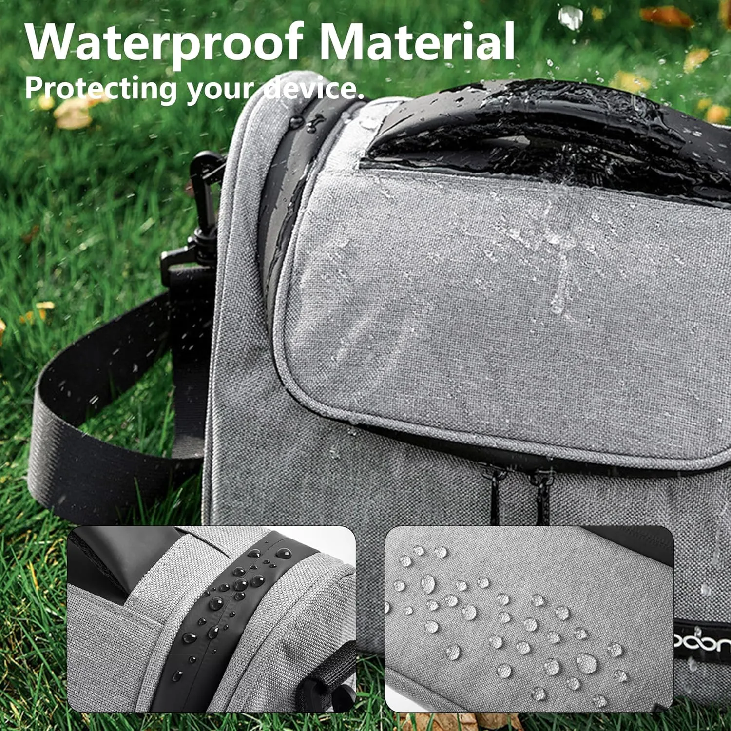 Small Camera Bag, Single Shoulder Compact Camera Case, Waterproof SLR/DSLR Crossbody Bags for Photographers, Compatible with Canon/Sony/Nikon/Fujifilm Device, Lens, Accessories (Black)