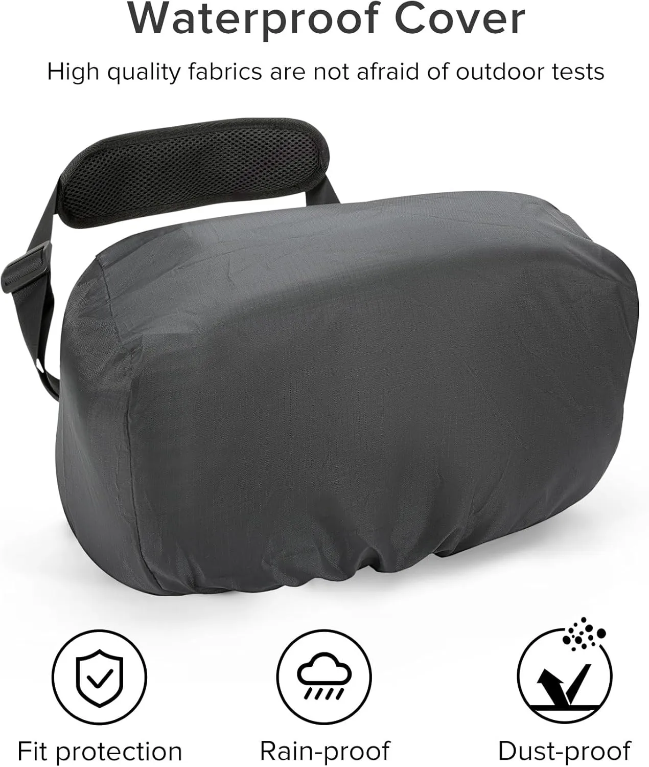 Small Camera Sling Bag for Travel Black – Waterproof Crossbody DSLR Bag with Rain Cover & Tripod Holder, Ultra Lightweight Design Fits Canon/Nikon/Sony Mirrorless Cameras