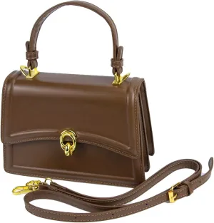 Small Crossbody Bags for Women Leather Satchel Shoulder Tote Bag Ladies Handbag Square Purses Adjustable Strap Everyday Bags