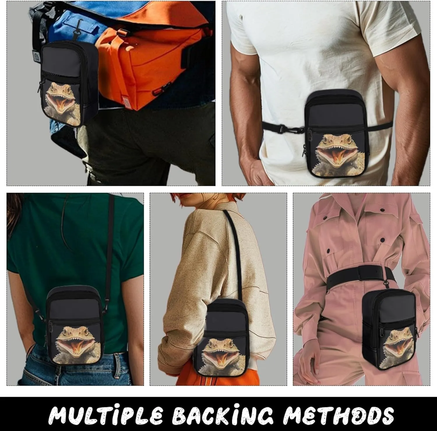 Small Crossbody Bags for Women Lightweight Cross Body Bag for Men Mini Cross Body Bag with Smooth Zipper