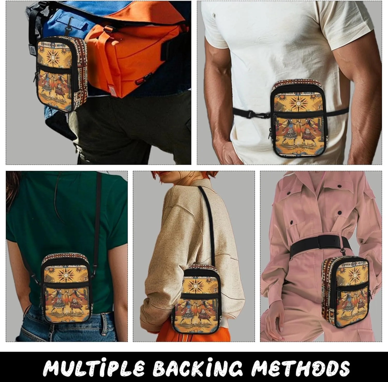 Small Crossbody Bags for Women Lightweight Cross Body Bag for Men Mini Cross Body Bag with Smooth Zipper
