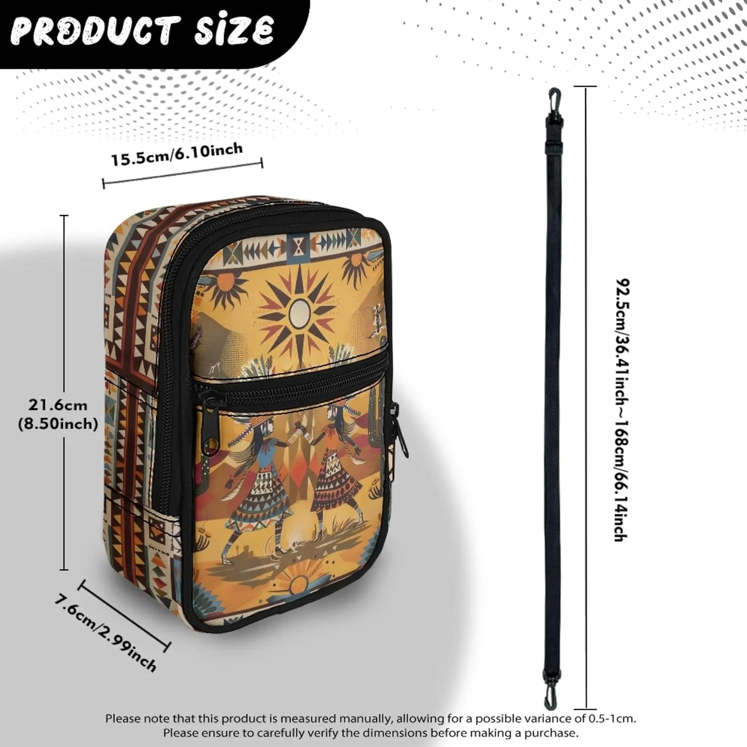 Small Crossbody Bags for Women Lightweight Cross Body Bag for Men Mini Cross Body Bag with Smooth Zipper