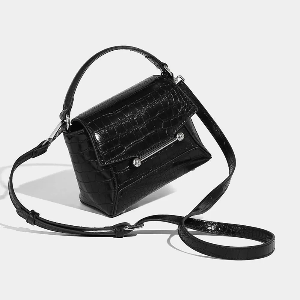 Small Crossbody Bags for Women Trendy Leather Top-handle Handbags Satchels Designer Mini Shoulder Purse with Flap 2025