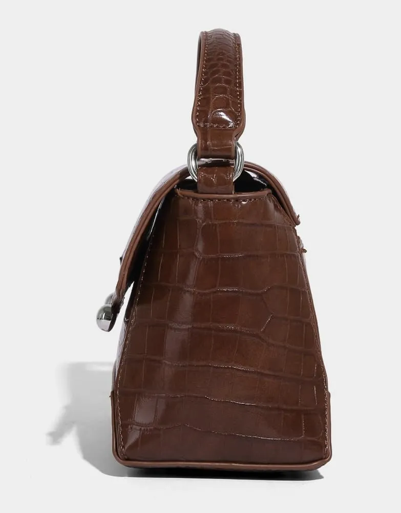 Small Crossbody Bags for Women Trendy Leather Top-handle Handbags Satchels Designer Mini Shoulder Purse with Flap 2025