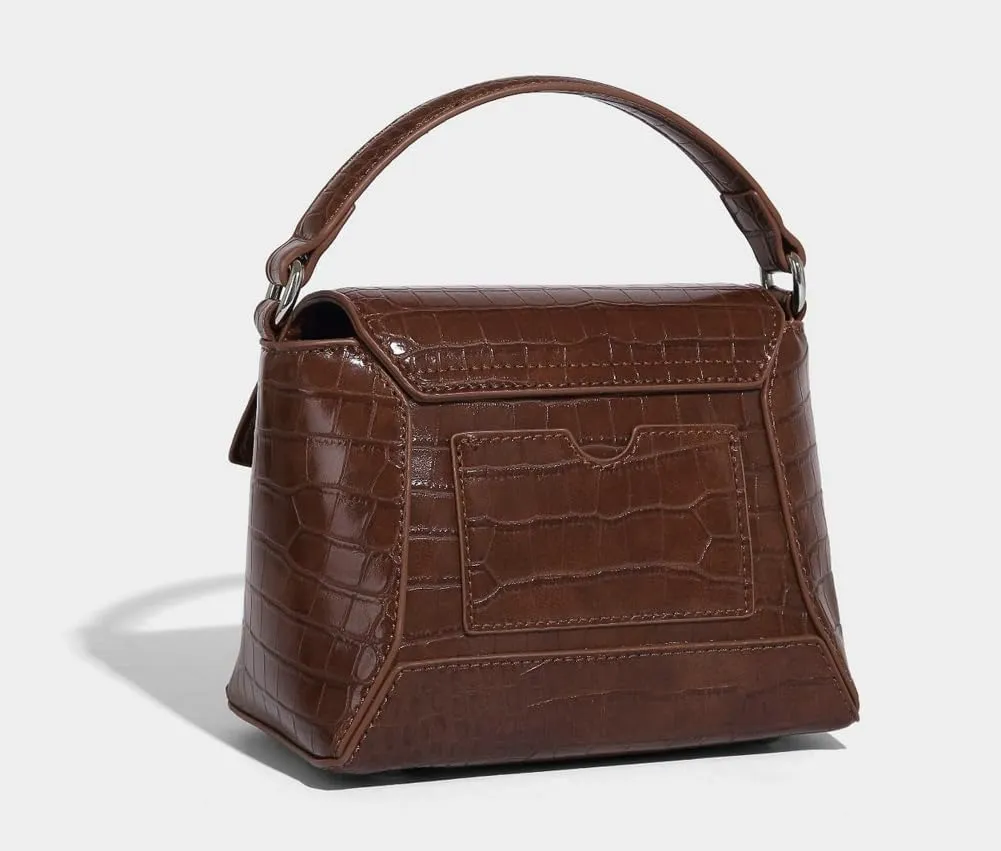 Small Crossbody Bags for Women Trendy Leather Top-handle Handbags Satchels Designer Mini Shoulder Purse with Flap 2025