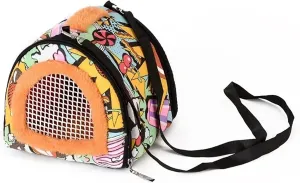 Small Pet Carrier Breathable Hamster Travel Bag Sugar Cage Guinea Pig Pet Carrier Rabbit Ferret Bunny Parrot Slings Bags