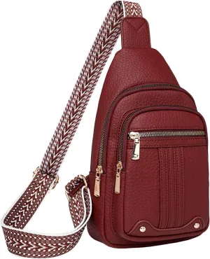 Small Sling Backpack Crossbody Bag Men Messenger Bag Fashionable New Pattern Simple Solid Color Layer Large
