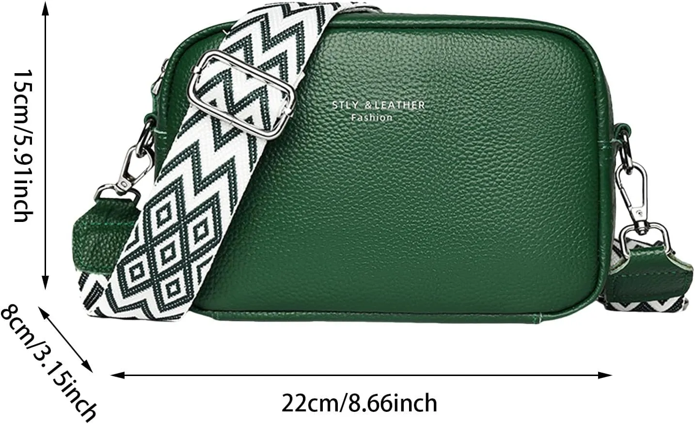 Small Square Bag Soft Crossbody Leather Bag Spring Model Female Shoulder Bags Camera Shoulder Bags (Brown, One Size)