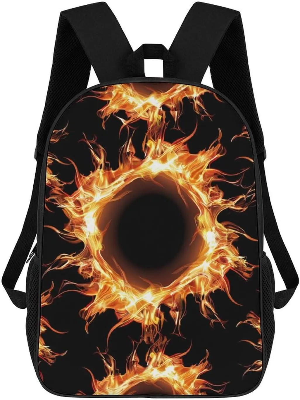 Solar Eclipse Pattern 17 Inches Unisex Laptop Backpack Lightweight Shoulder Bag Travel Daypack
