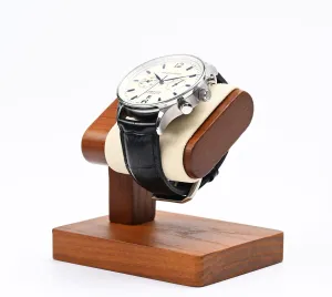 Solid Wood Watch Display Stand T-bar Watch Stand Holder Organizer For Men And Women Wristwatch, Bracelet,Storage Display Rack(Cream White)