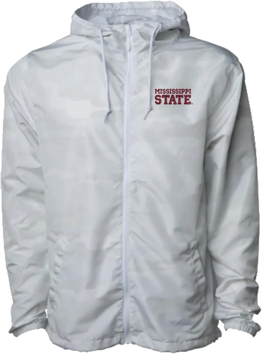 Sorority Letters Shop Mississippi State University Lightweight Windbreaker Jacket embroidered with MISSISSIPPI STATE