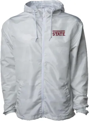 Sorority Letters Shop Mississippi State University Lightweight Windbreaker Jacket embroidered with MISSISSIPPI STATE