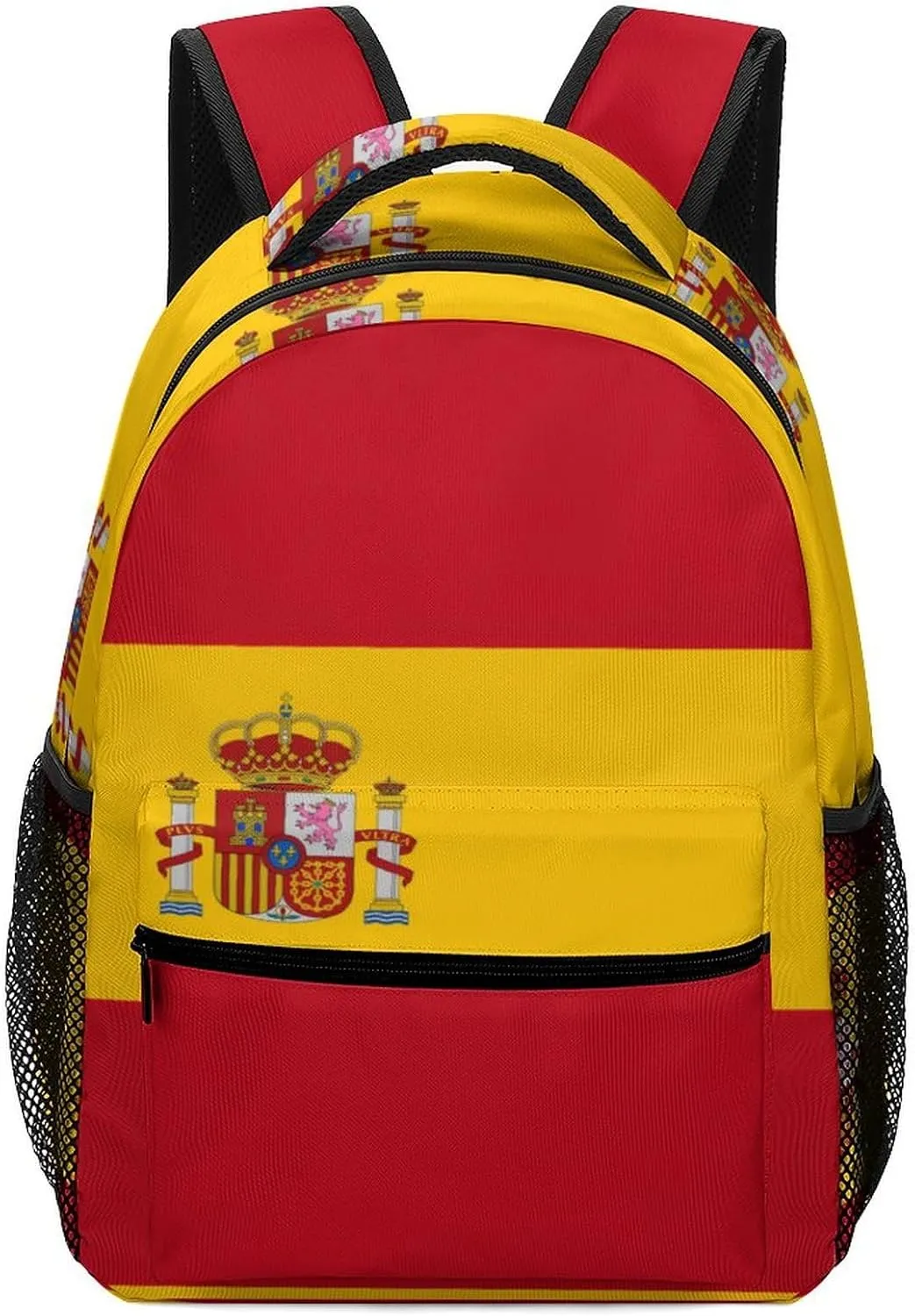 Spain Flag Unisex Small Backpack Lightweight Shoulder Bag Travel Daypack
