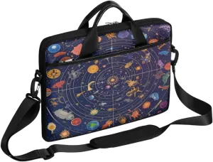 Spiral Laptop Bag for Men Women 13-15 Inch Case Bags Sleeve Shoulder with Anti Slip Removable The Pad Straps