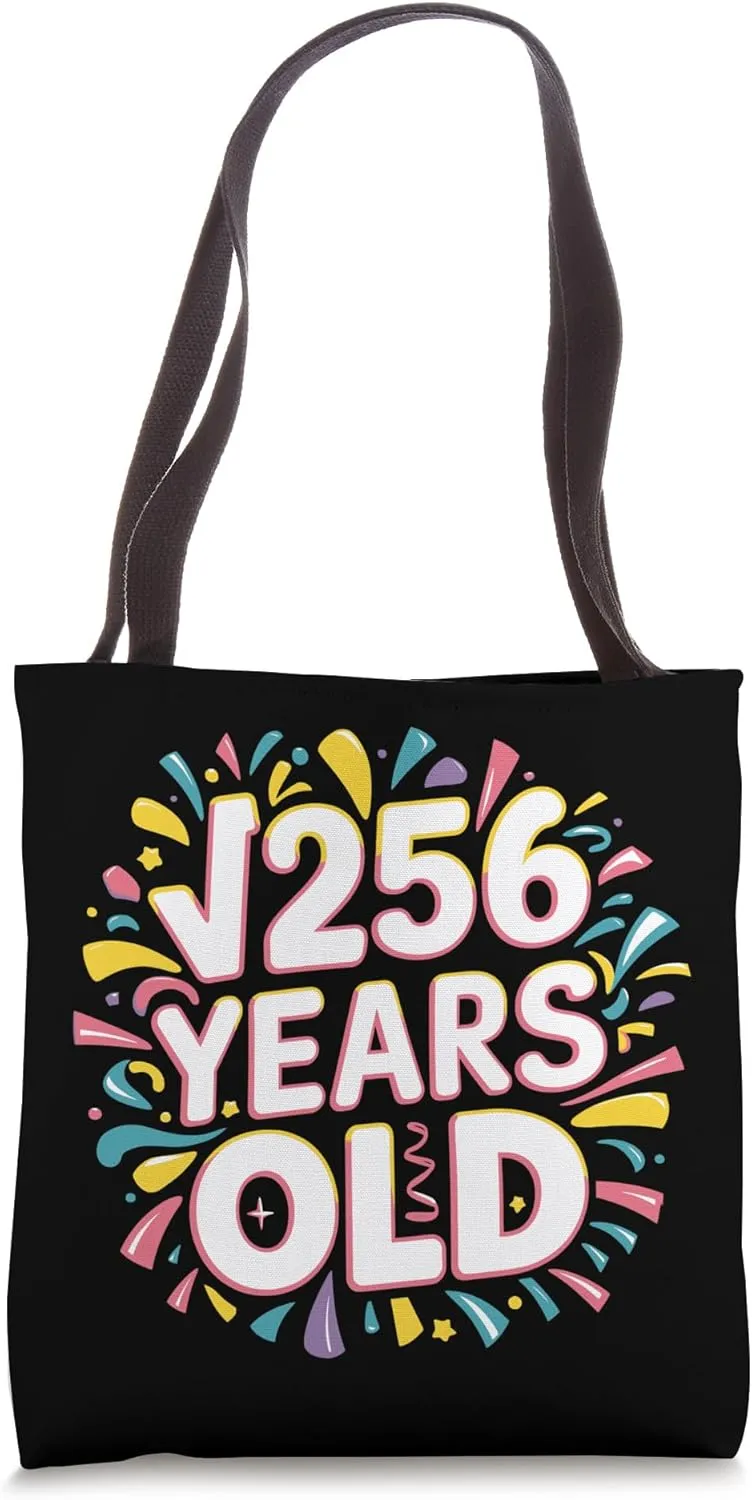 Square Root Of 256 16th Birthday, Mathematics Tote Bag