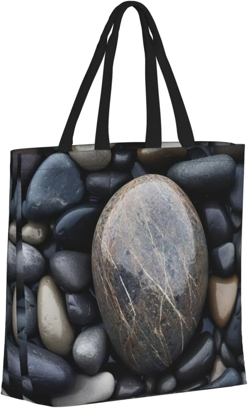 SSIMOO Colored Stripes Vertical Stylish Zipper Shopping Bags,Shoulder Bag,The Perfect Blend Of Style And Convenience
