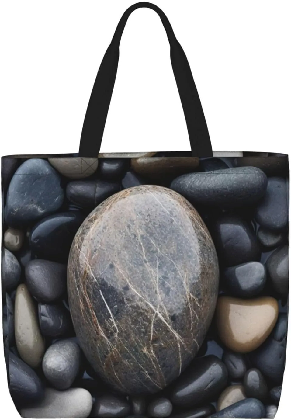 SSIMOO Colored Stripes Vertical Stylish Zipper Shopping Bags,Shoulder Bag,The Perfect Blend Of Style And Convenience