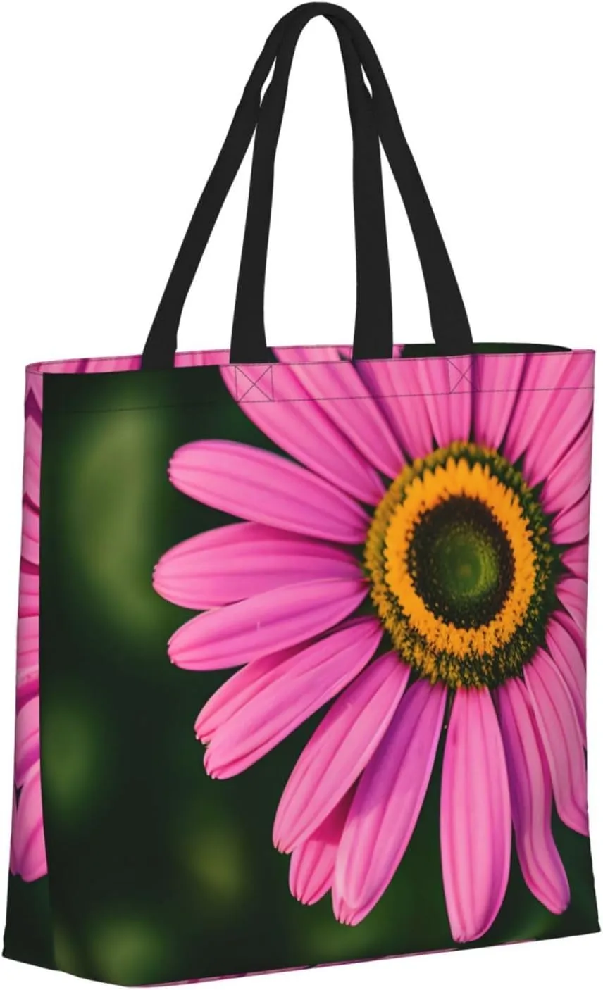 SSIMOO Flowers Colorful Butterfly 1 Stylish Zipper Shopping Bags,Shoulder Bag,The Perfect Blend Of Style And Convenience