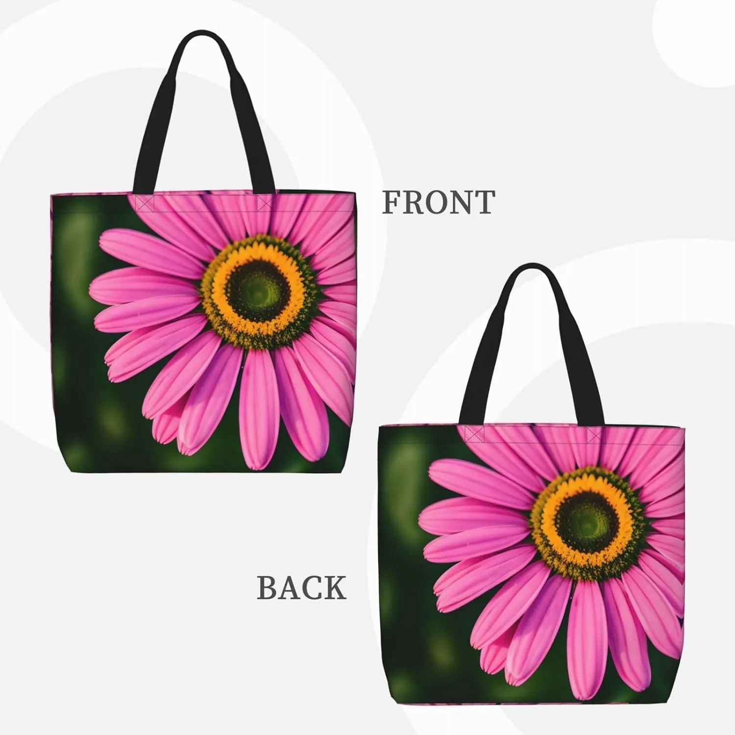 SSIMOO Flowers Colorful Butterfly 1 Stylish Zipper Shopping Bags,Shoulder Bag,The Perfect Blend Of Style And Convenience