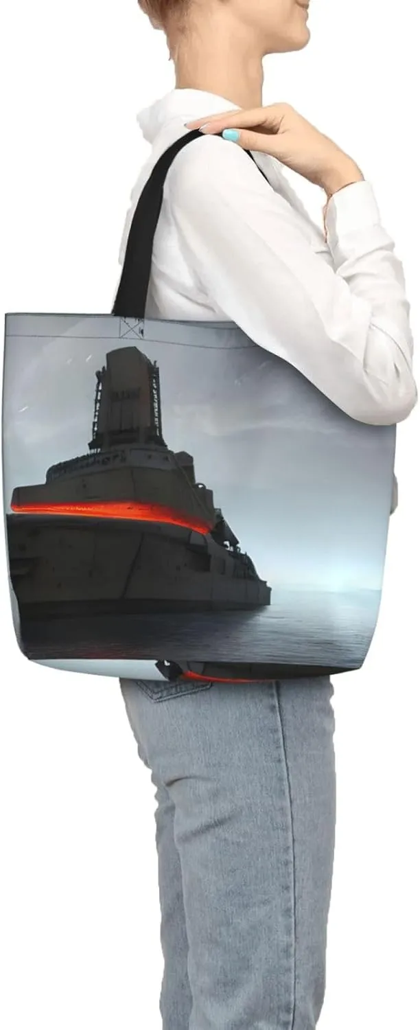 SSIMOO Paris Eiffel Tower Stylish Zipper Shopping Bags,Shoulder Bag,The Perfect Blend Of Style And Convenience