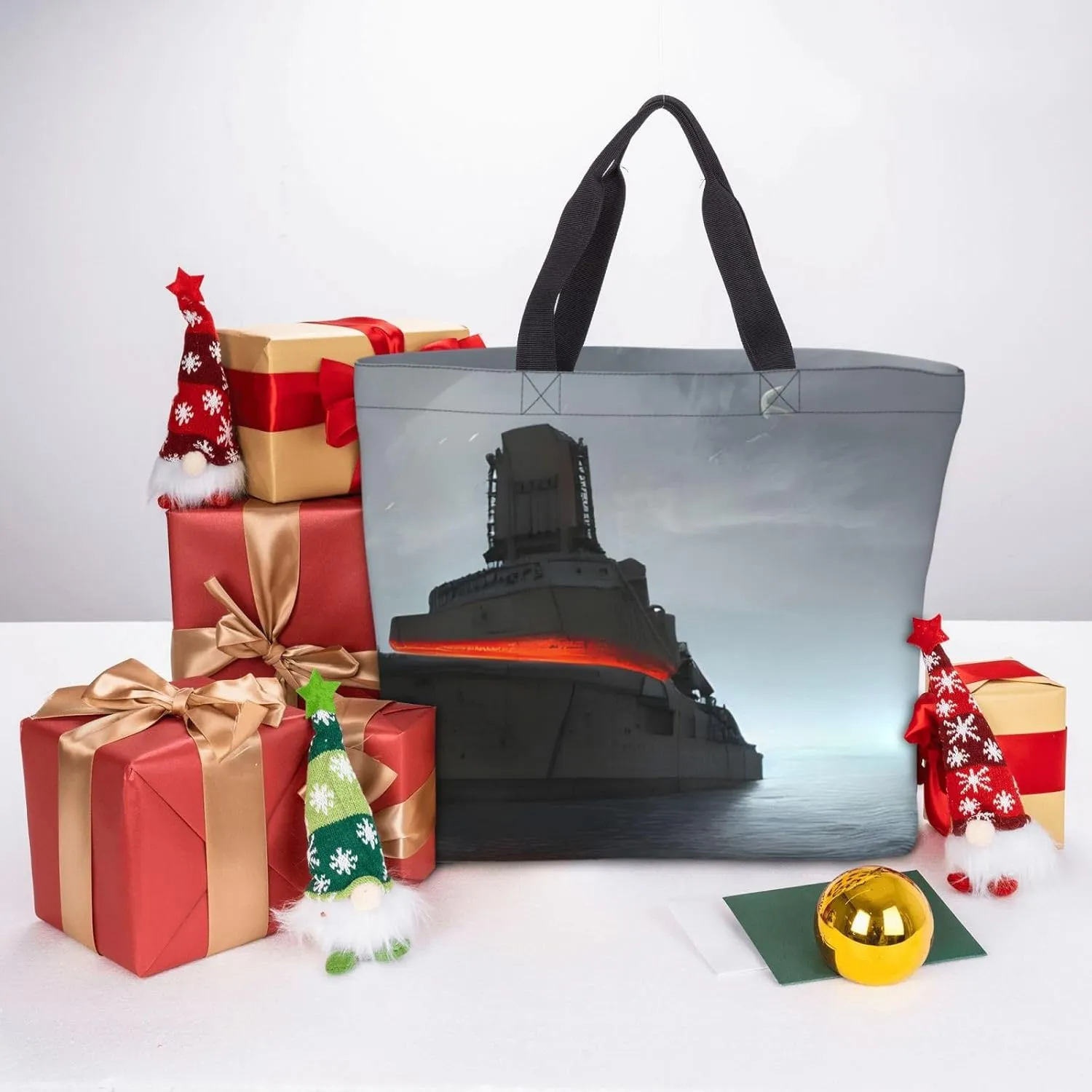 SSIMOO Paris Eiffel Tower Stylish Zipper Shopping Bags,Shoulder Bag,The Perfect Blend Of Style And Convenience