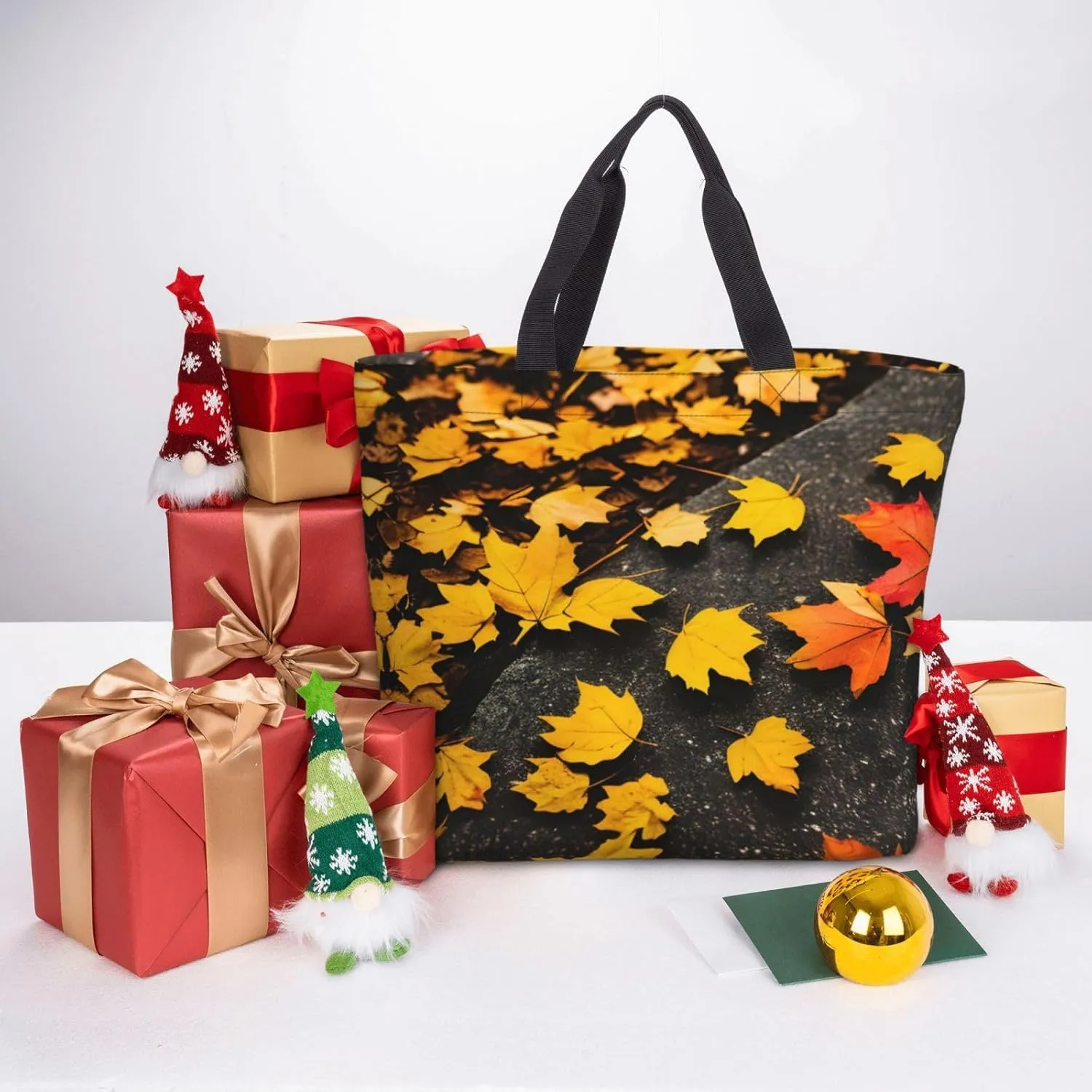 SSIMOO Paris Eiffel Tower Stylish Zipper Shopping Bags,Shoulder Bag,The Perfect Blend Of Style And Convenience