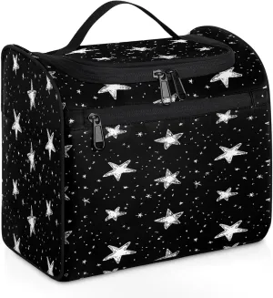 Star Large Makeup Bag Travel Make Up Organizer for Women Girls Cosmetic Bag Organizer With Handle
