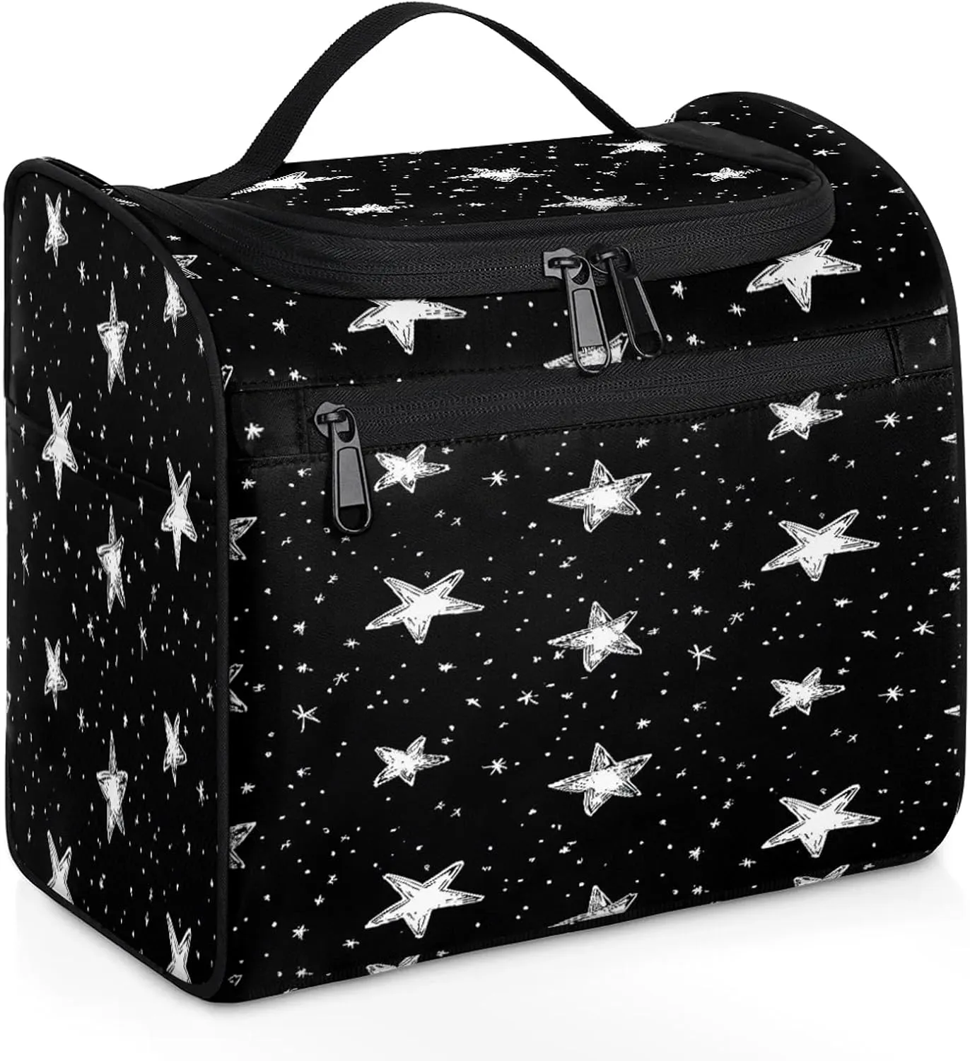 Star Large Makeup Bag Travel Make Up Organizer for Women Girls Cosmetic Bag Organizer With Handle