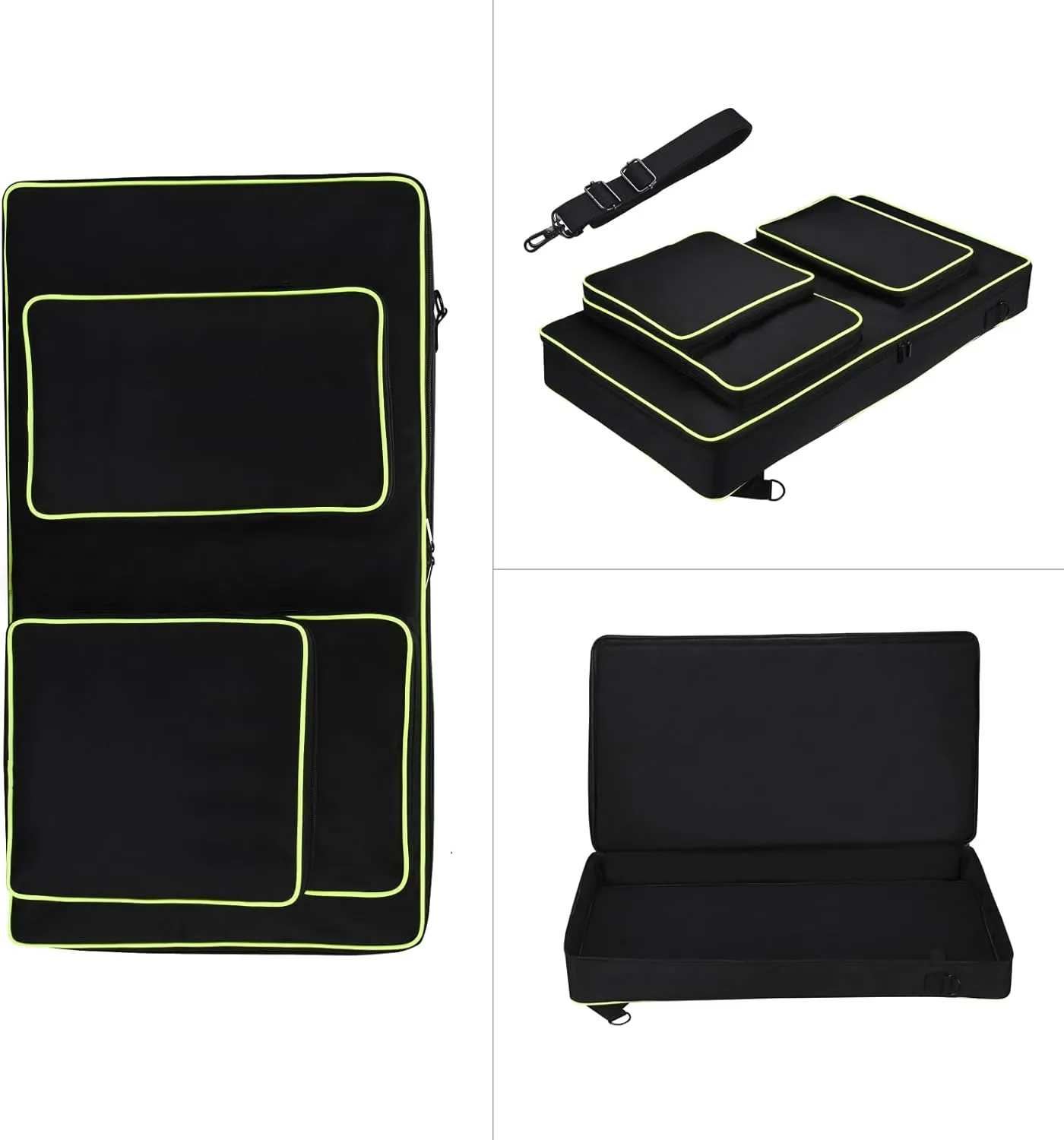 storage bag case, compatible for Pioneer DDJ-FLX10 DDJ-1000SRT/1000 record player controller, portable multi-function adjustable shoulder strap large capacity storage bag (DDJ-FLX10 Case)