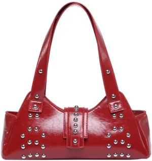 Streetwear 90s Studded Purse Fall Vintage 2000s Suede Purses Cute Y2k Shoulder Bag